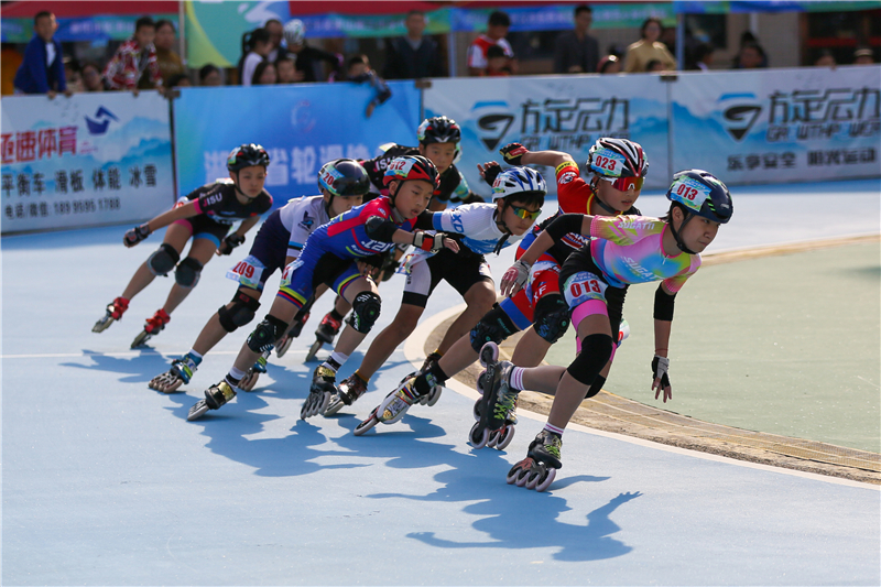 湖北省速度輪滑公開賽在隨舉行